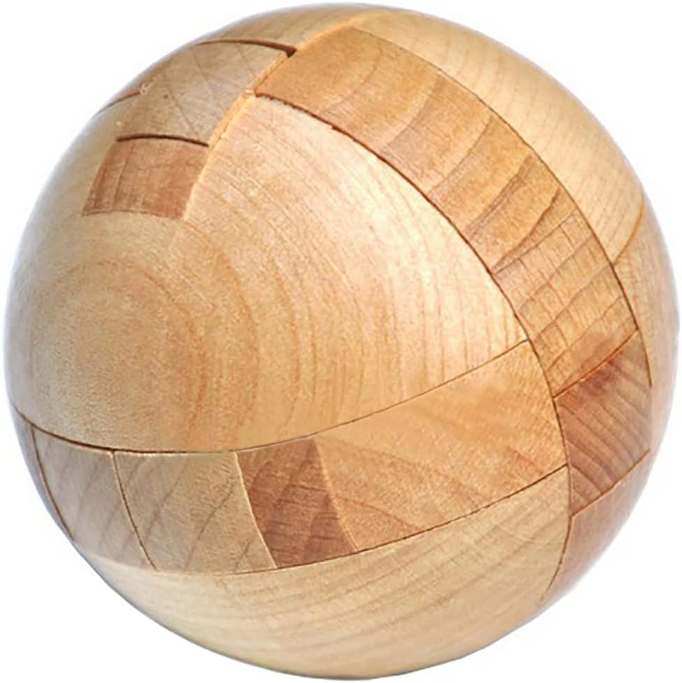 KINGOU wooden puzzle magic ball brain teaser front view