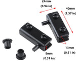 Antrader glass door hardware pack of 12 components layout