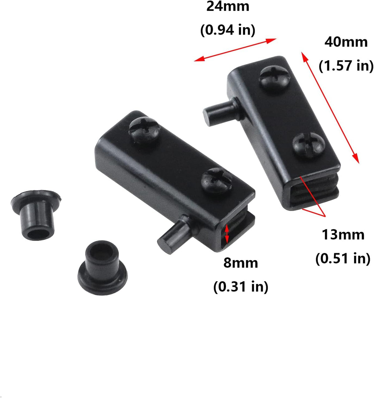 Antrader glass door hardware pack of 12 components layout
