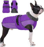 QBLEEV Warm Dog Jacket - Reflective, Adjustable Winter Coat with Turtleneck for Cold Weather, Waterproof Fleece Snowsuit for Small, Medium, Large Dogs - Image 13