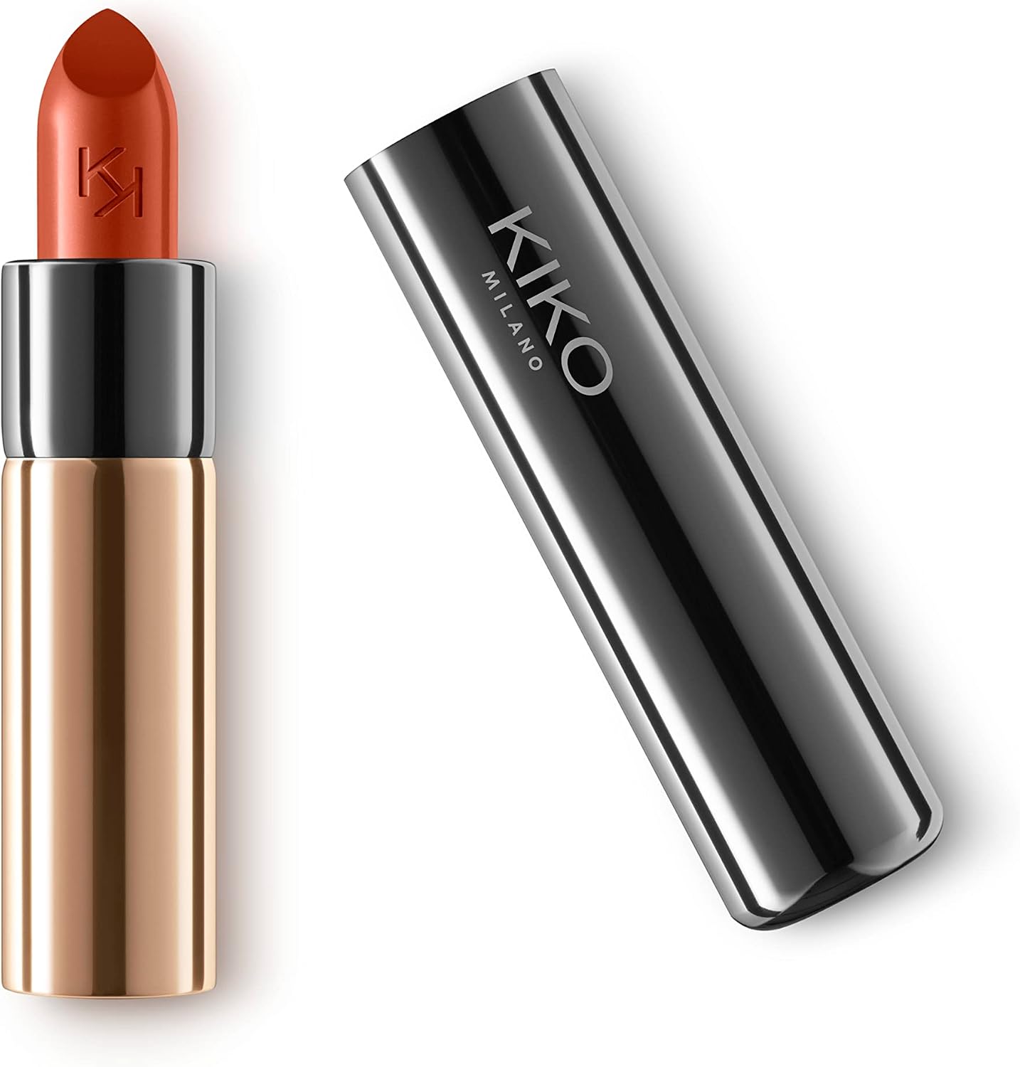 Kiko Milano Gossamer Emotion Creamy Lipstick 139 Burnt Orange front view