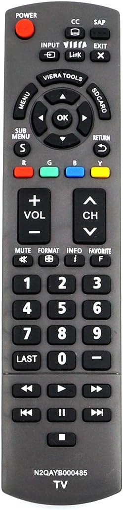 ZdalaMit Panasonic replacement remote control front view accessories