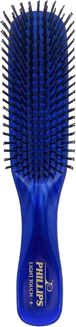 Phillips Brush Light Touch 6 Detangling Hair Brush, Full Size Emerald Green | Flexible Nylon Bristles, Gentle Detangling & Smoothing for All Hair Types, 7.75 Inch Daily Use Hairbrush - Image 14