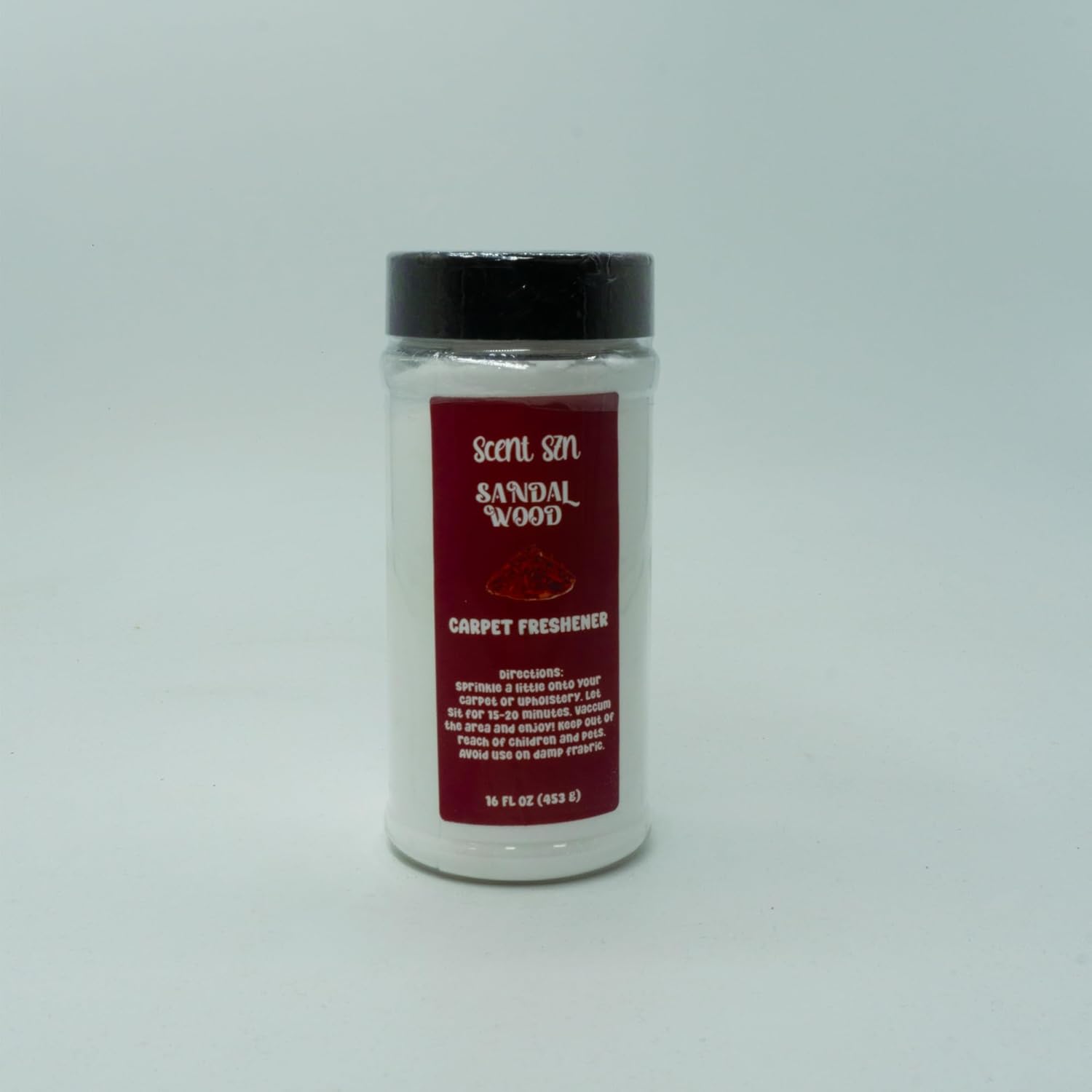 EscentuallyLove Scent Szn Sandalwood Carpet Freshener front view for home odor removal.