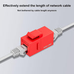 Female to female RJ45 network adapter close up