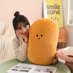Wgxzyq stuffed potato pillow resting on a nursery chair