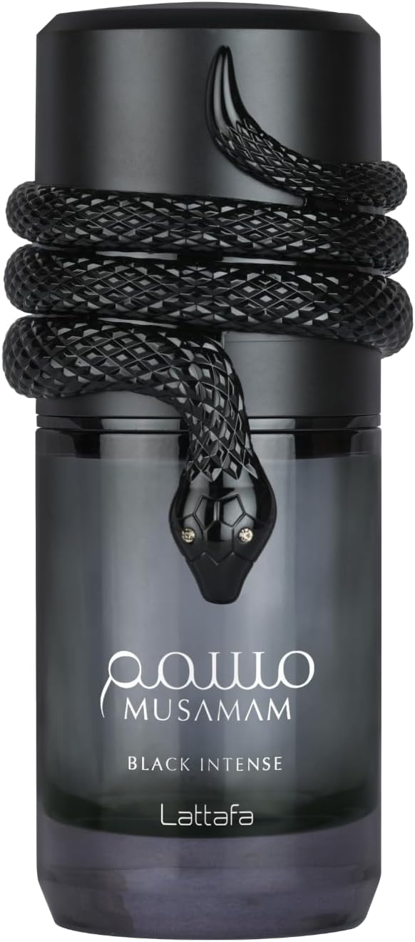 Lattafa Musamam Black Intense - Spicy, Woody, Amber, Aromatic - Eau de Parfum Spray Long-Lasting Fragrance for Unisex, 3.4 Ounce / 100 ml - Image 1