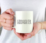 Andaz Press 11 fluid ounce coffee mug with block lettering