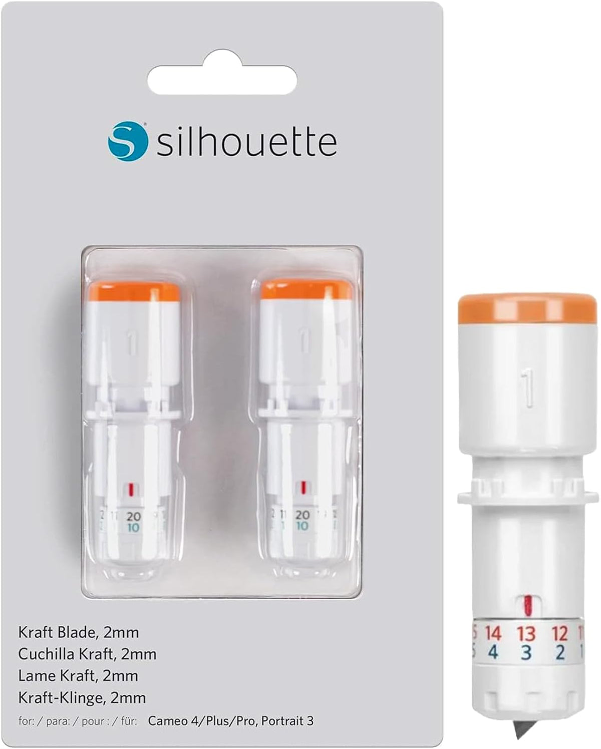 Silhouette 3mm kraft blade retail box packaging