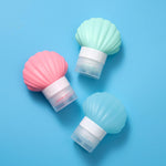 Kismetics squeezable silicone travel bottles in set of three