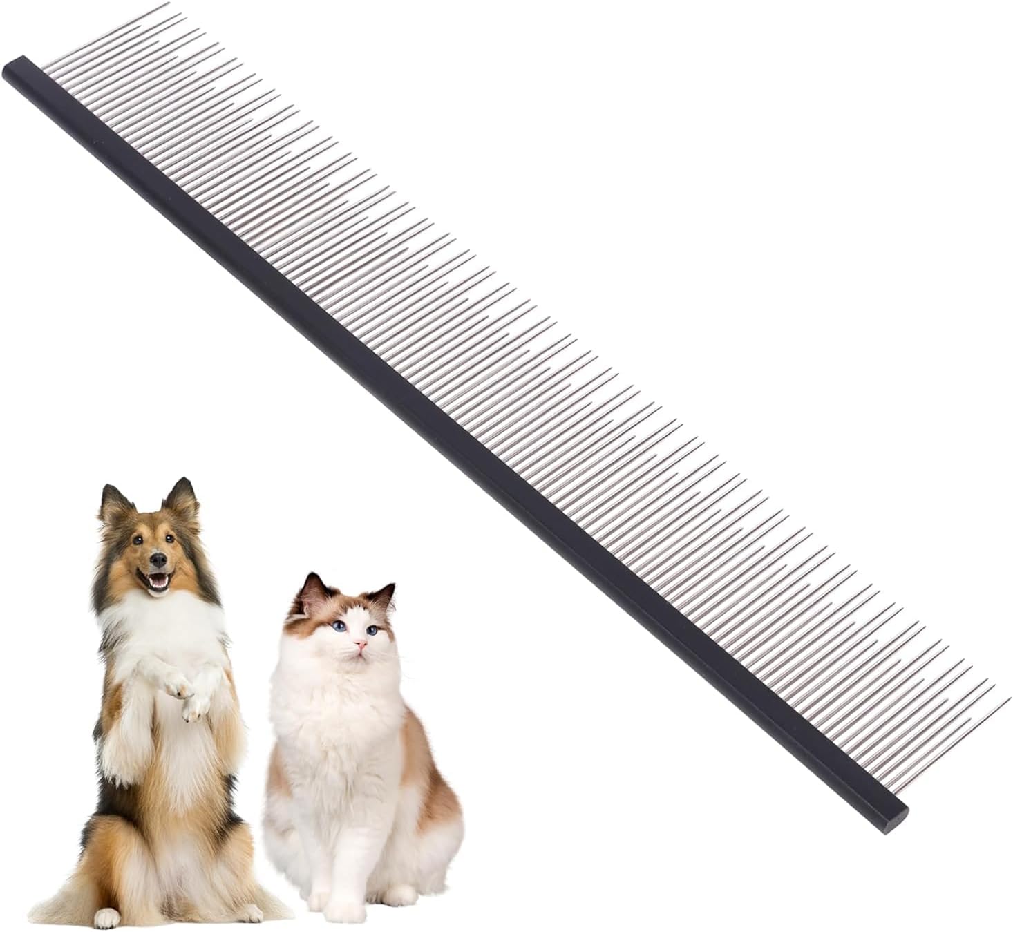 Tauro Pro Line professional pet comb front view for cat and dog detangling