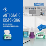 Kimtech Kimwipes side angle showing box branding