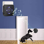 EverNary wireless doggie doorbell transmitters mounted on a wall for pet housebreaking