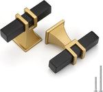 Haliwu 20 Pack 3 Inch Gold Cabinet Handles Brushed Brass Drawer Pulls | Zinc Aolly,Square Cabinet Hardware,for Kitchen Dresser Cabinet Bathroom Vanity Closet Cupboard,2 Screws,Easy DIY,Smooth Touch - Image 15