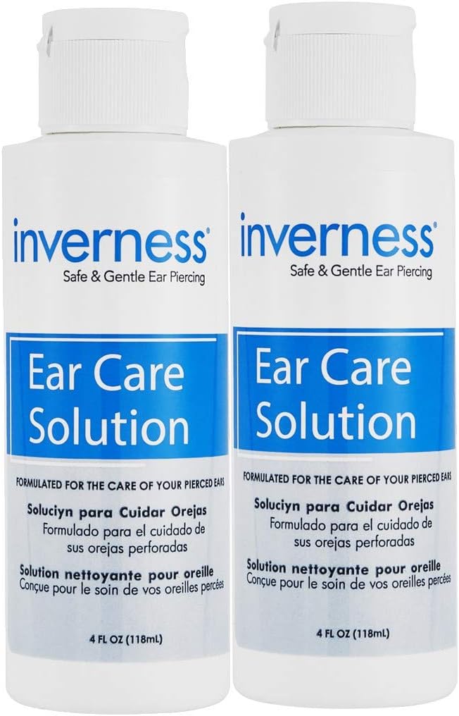 INVERNESS After Piercing Ear Care Solution 4 oz 2 pc Set - Image 1