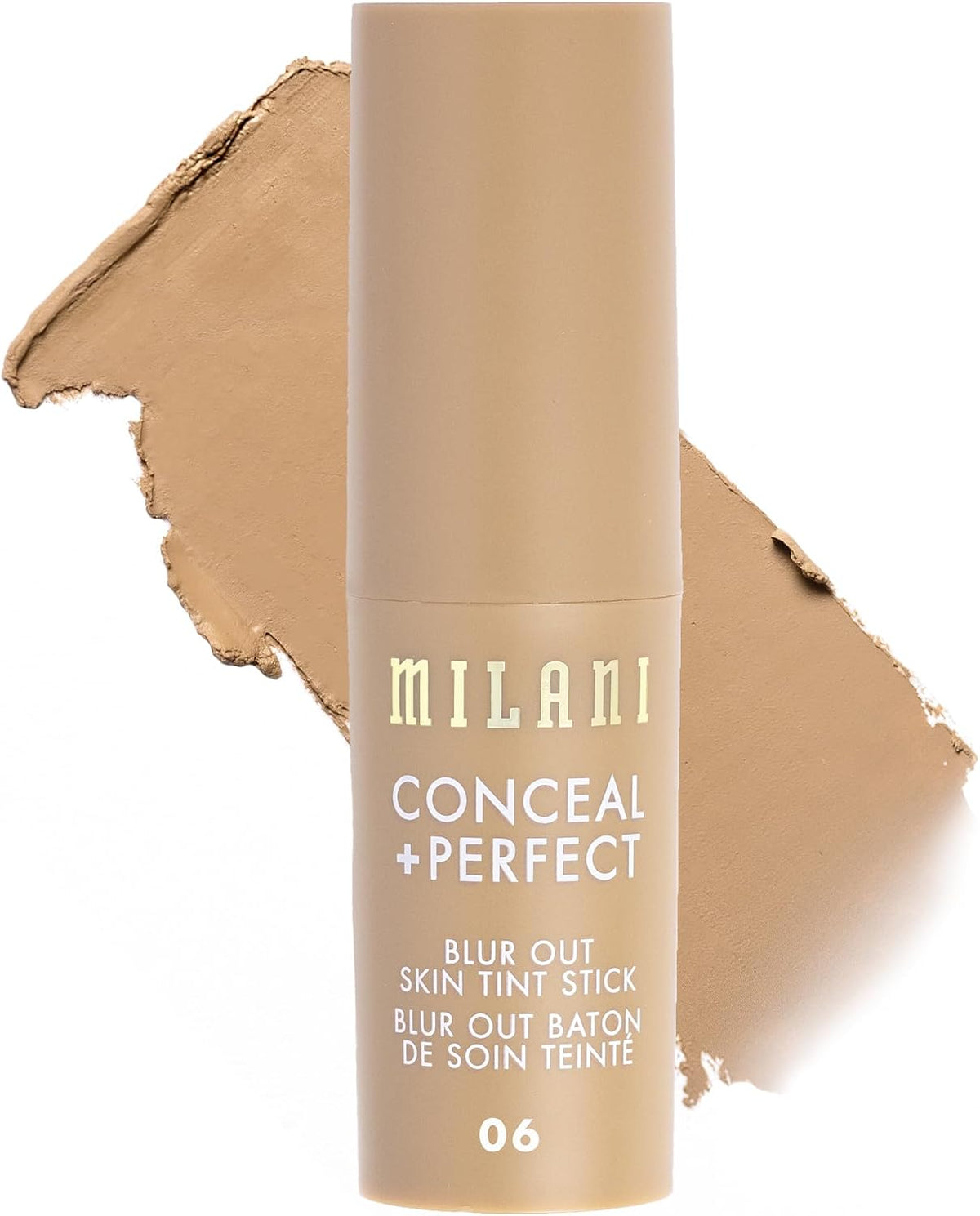 Milani Conceal + Perfect Blur Out Skin Tint Stick - Light to Medium Coverage Tinted Moisturizer Stick with Vitamin C & E - Soft Matte, Pore Blurring Natural Finish 12-Medium Olive - Image 15
