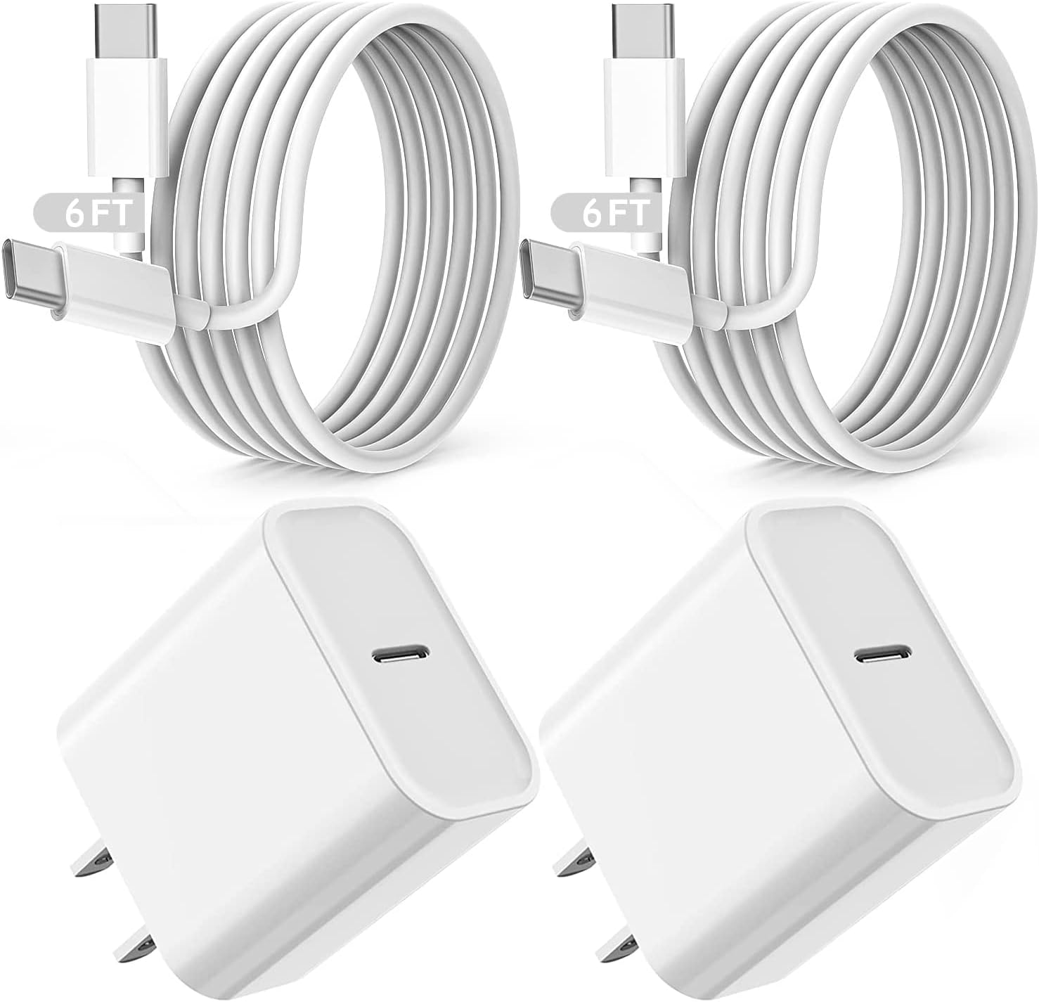 Blechmeki iPad fast charger two pack wall adapter front view