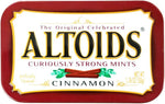 Altoids Curiously Strong Mints Cinnamon flavor classic metal tins for fresh breath