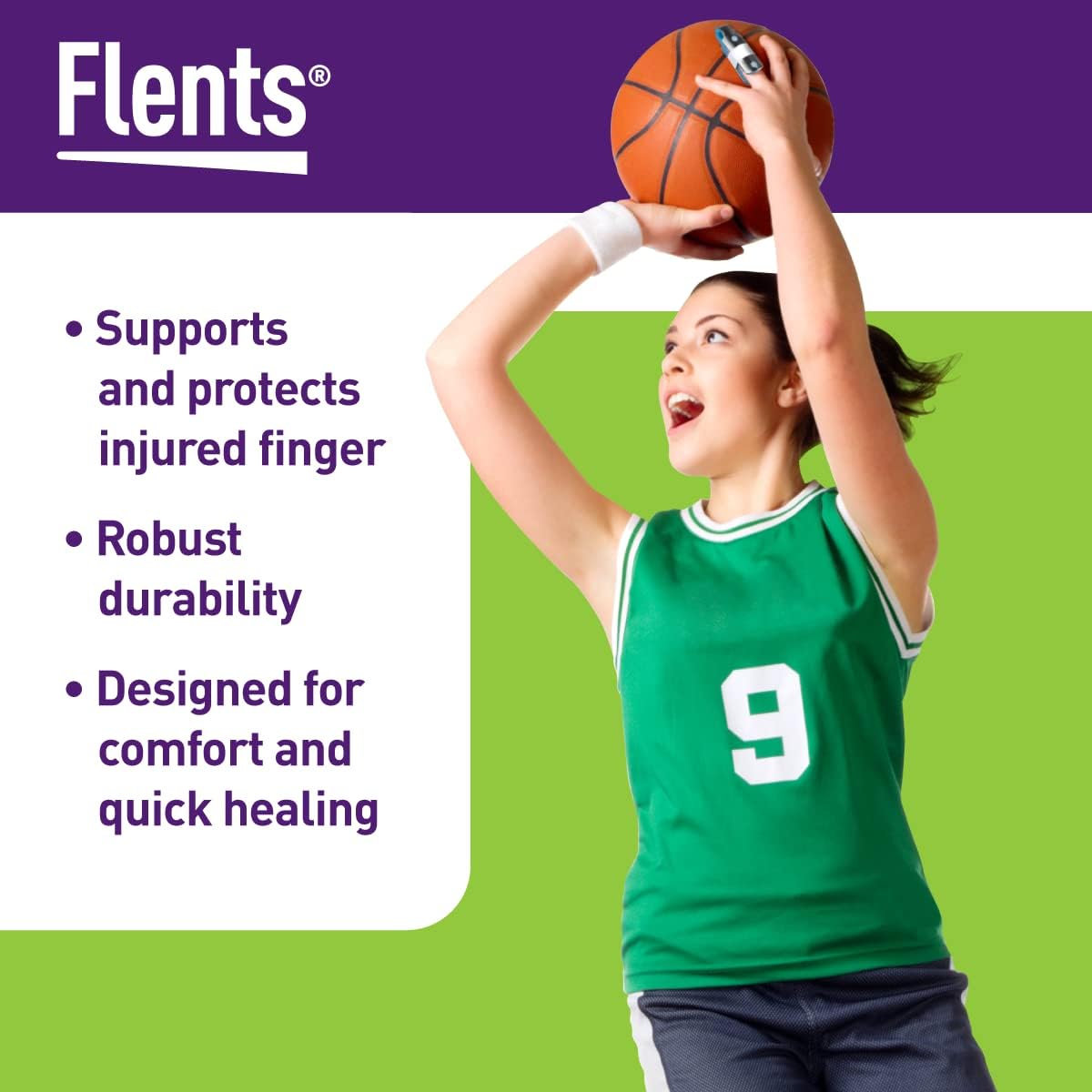 Flents Insty Splint medium size side profile
