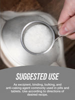 Gluten free unflavored microcrystalline cellulose anti caking agent ingredient details
