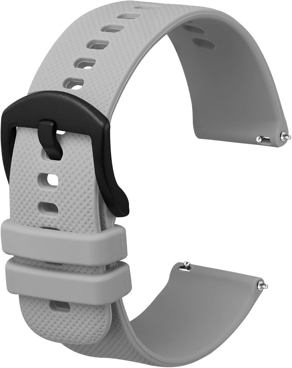 Anbeer Silicone Watch Band 16mm 18mm 20mm 22mm 24mm 19mm 21mm Quick Release Rubber Watch Straps for Men Women,Stainless Steel Buckle - Image 11