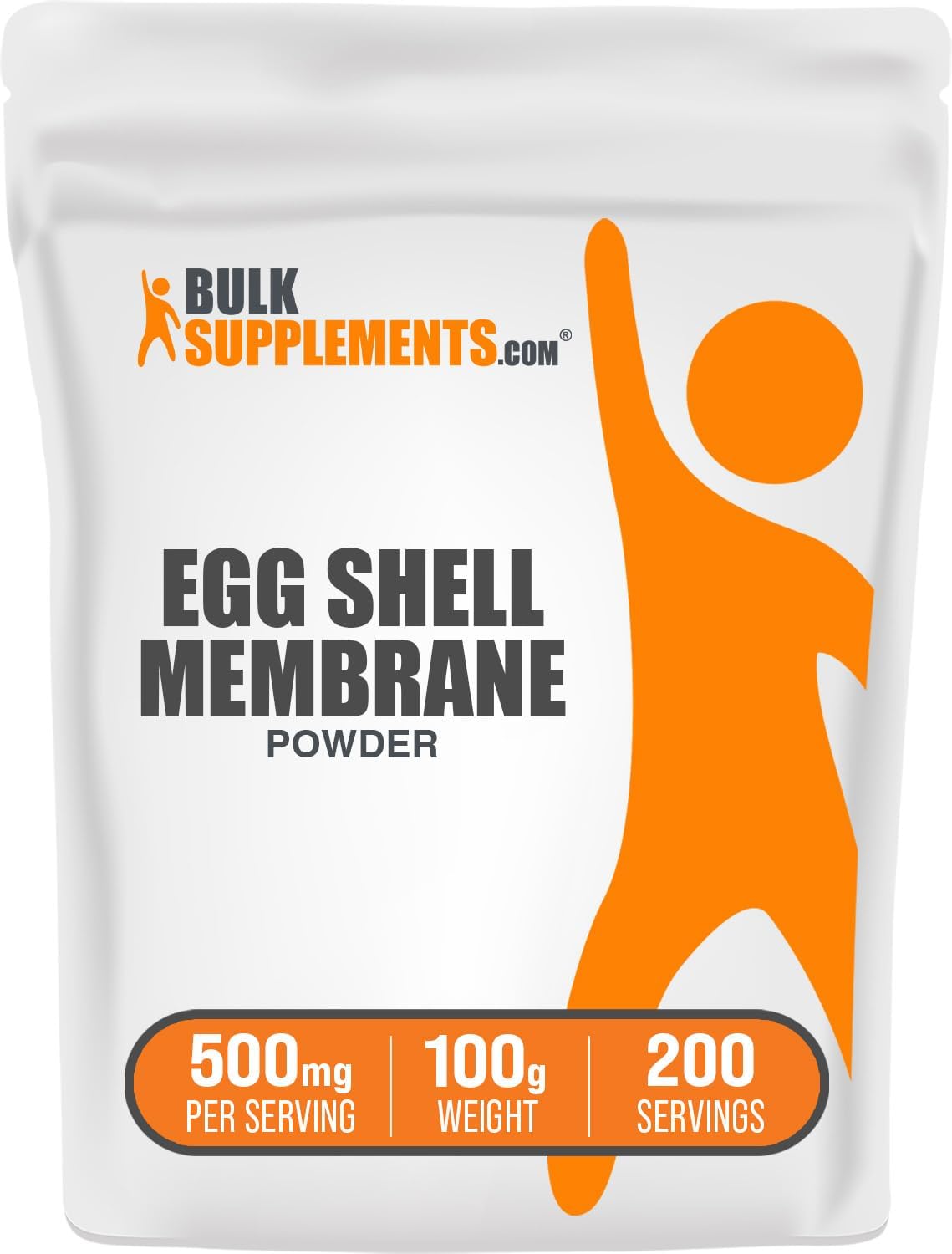 BulkSupplements Egg Shell Membrane powder supplement facts panel