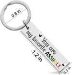 Ikacvb stainless steel gag keychain engraved tag