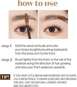 Smudge proof Korean eyebrow cosmetics packaging back view