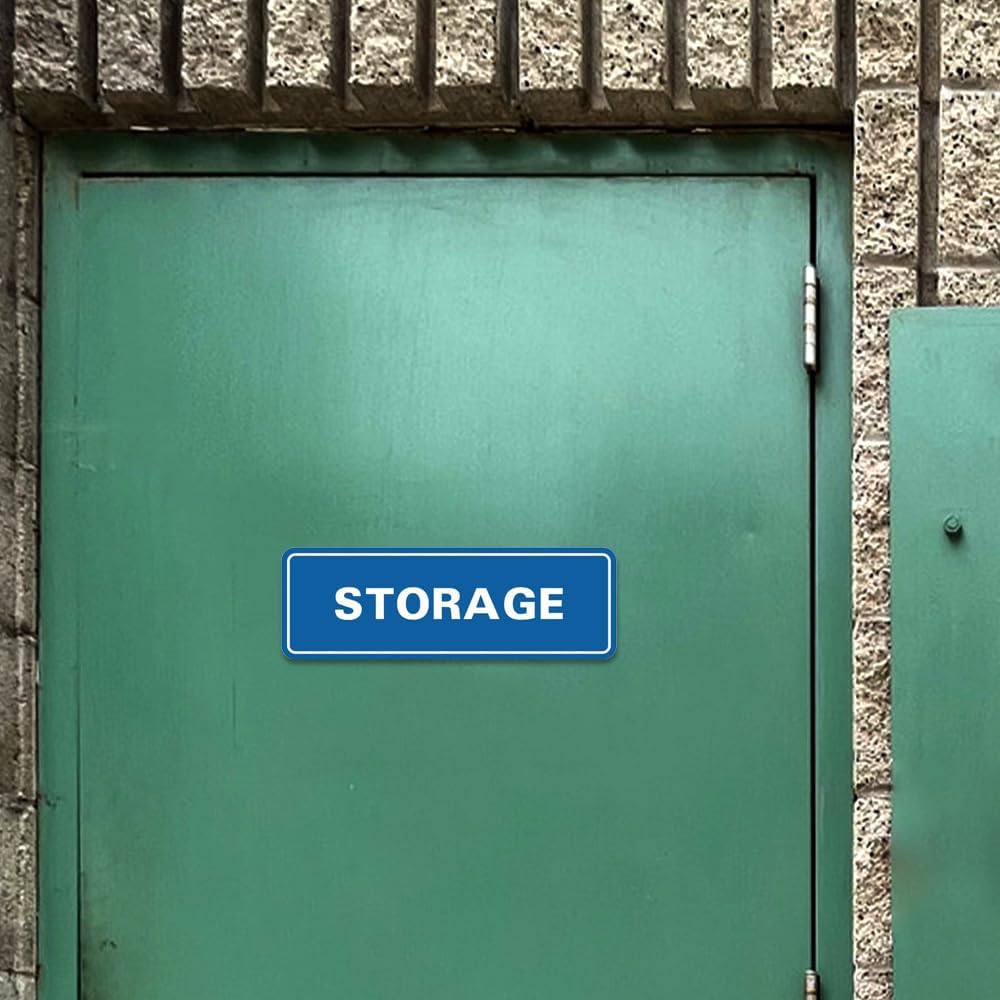 Laser engraved plastic storage sign texture detail