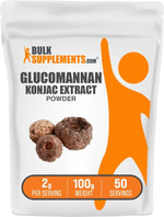 BulkSupplements Glucomannan supplement facts panel