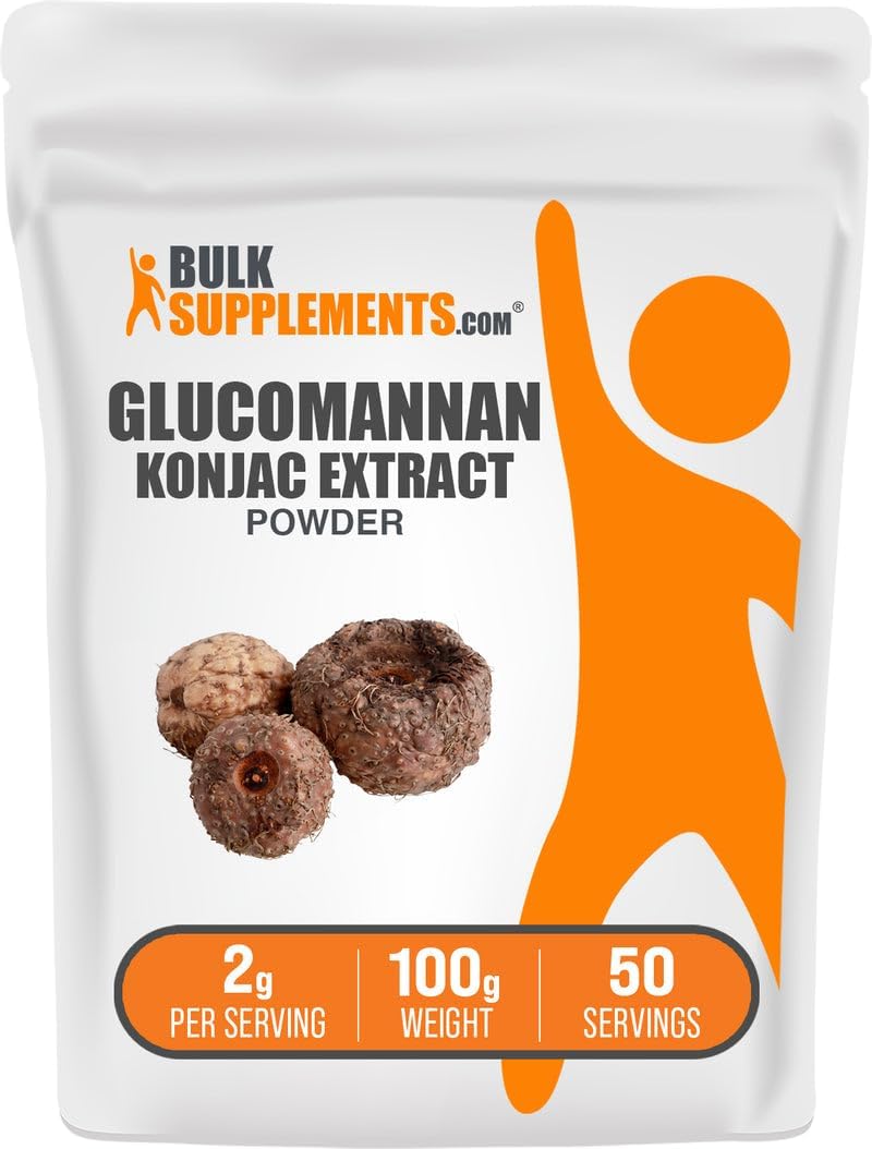 BulkSupplements Glucomannan supplement facts panel