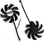 WLQTKST graphics card cooling fans front view replacement dual fans
