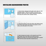 VIP. LINE realistic rocky surface aquarium wall decoration poster