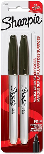 Sharpie 30162PP black permanent markers blister pack layout
