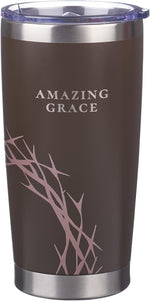 Christian Art Gifts Large Premium Stainless Steel Vacuum Sealed Insulated Travel Mug Tumbler for Men & Women: Faith Inspiring Mountain Theme, Leak-Proof Retractable Lid, All Day Hot/Cold, Brown, 18 oz - Image 13