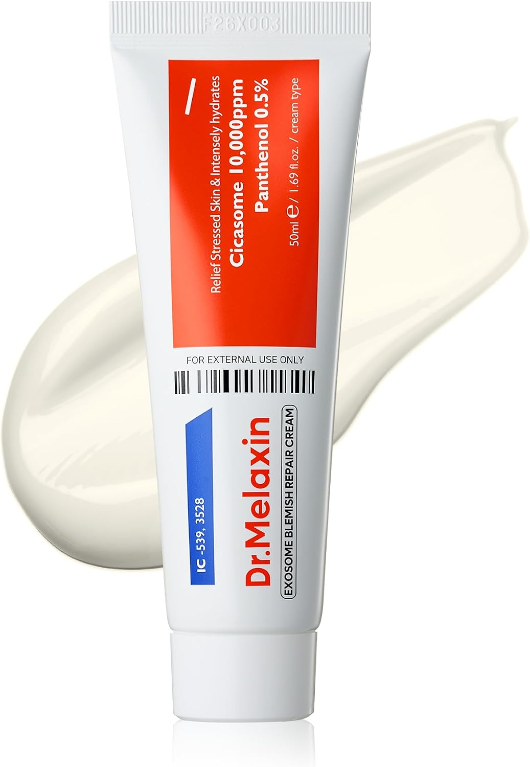 Dr. Melaxin Cica Exosome Blemish Repair Cream front view tube