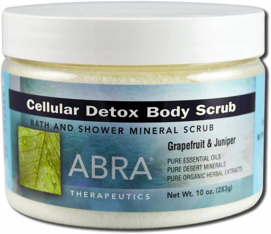 Abra Therapeutics Cellular Detox Body Scrub front view jar packaging