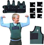 Weighted Vest For Kids - Adjustable Compression Vest With Six Removable Weights Included - Breathable Snug Fit Design - Image 10
