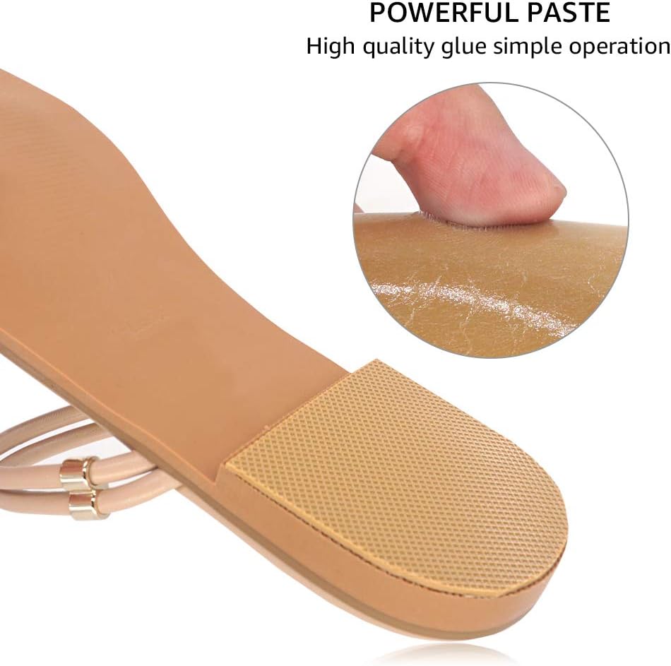 Cut-to-fit silicone sole protectors for dress shoes
