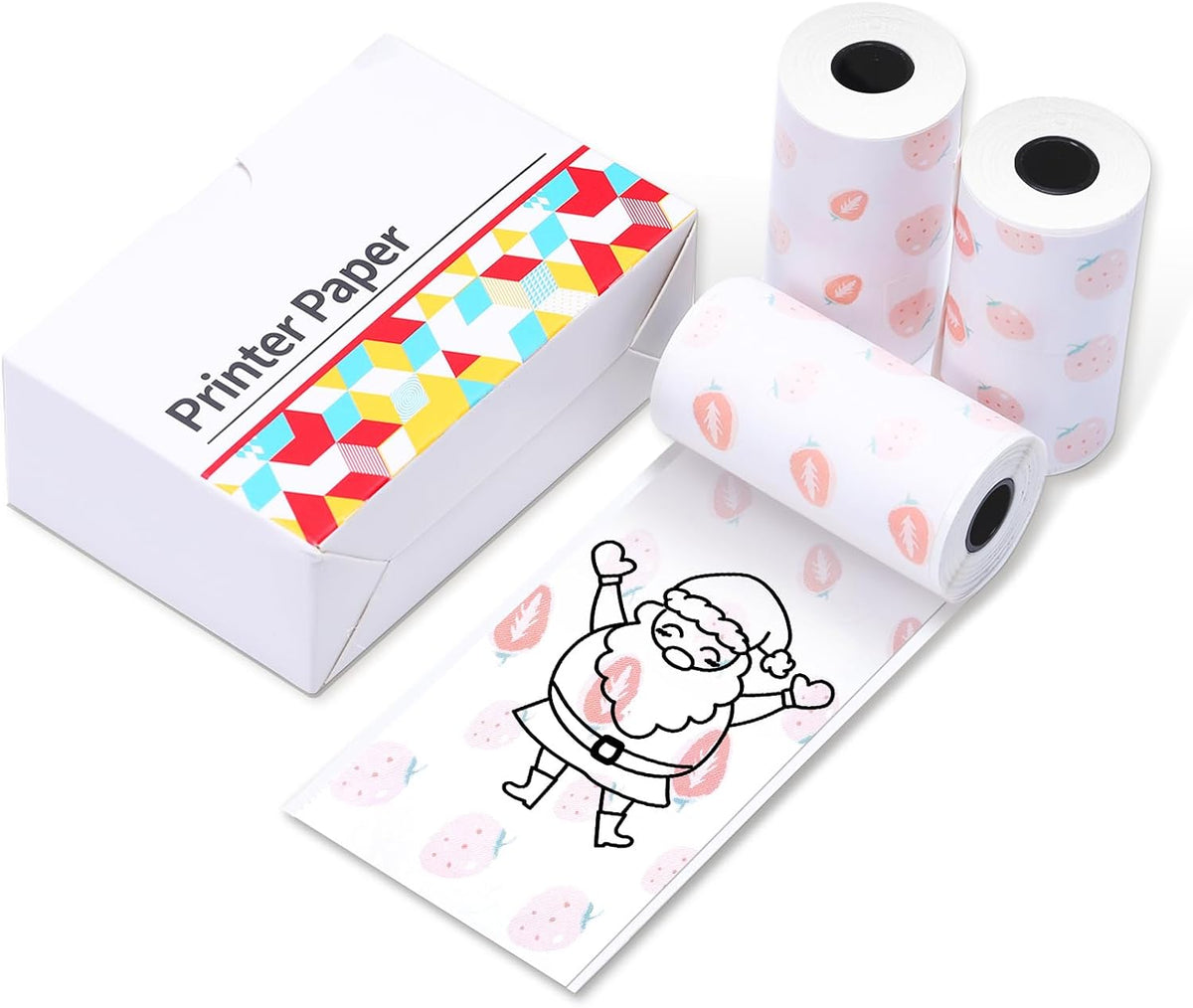 50mm T02 AHM2 D20 Mini Sticker Printer Paper 3Rolls Purple/Green/Orange | Thermal Sticker Paper, 20-Year Sticky Mini Printer Paper for Journal, Photos, Texts, Study Notes, for T02/M02X/M02L/Y02C/Q02 - Image 10