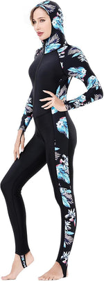Dive Skins Women Men Suit Thin Full Body Swimsuit for Surfing Swim | One Piece Rash Guard Quick Dry UV Protection 1mm Swimwear for Family Beach Trip Snorkel Scuba Kayak Canoeing Water Sport - Image 9