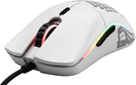 Glorious Model O gaming mouse side profile showing side buttons