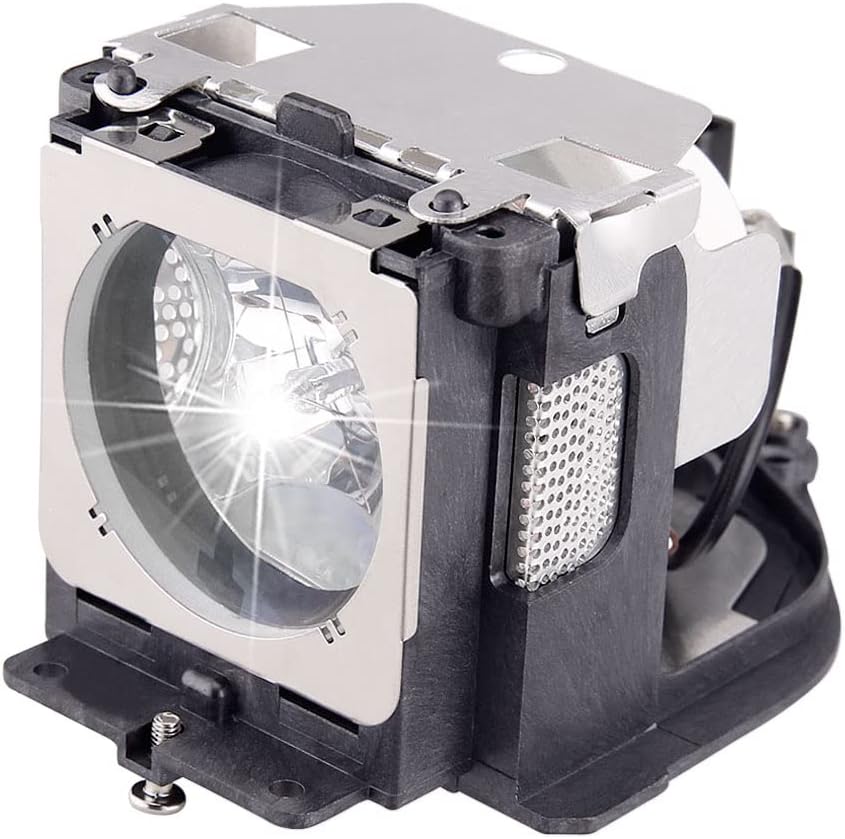 Woprolight replacement projector lamp with housing module front view showing the reflective bulb assembly.