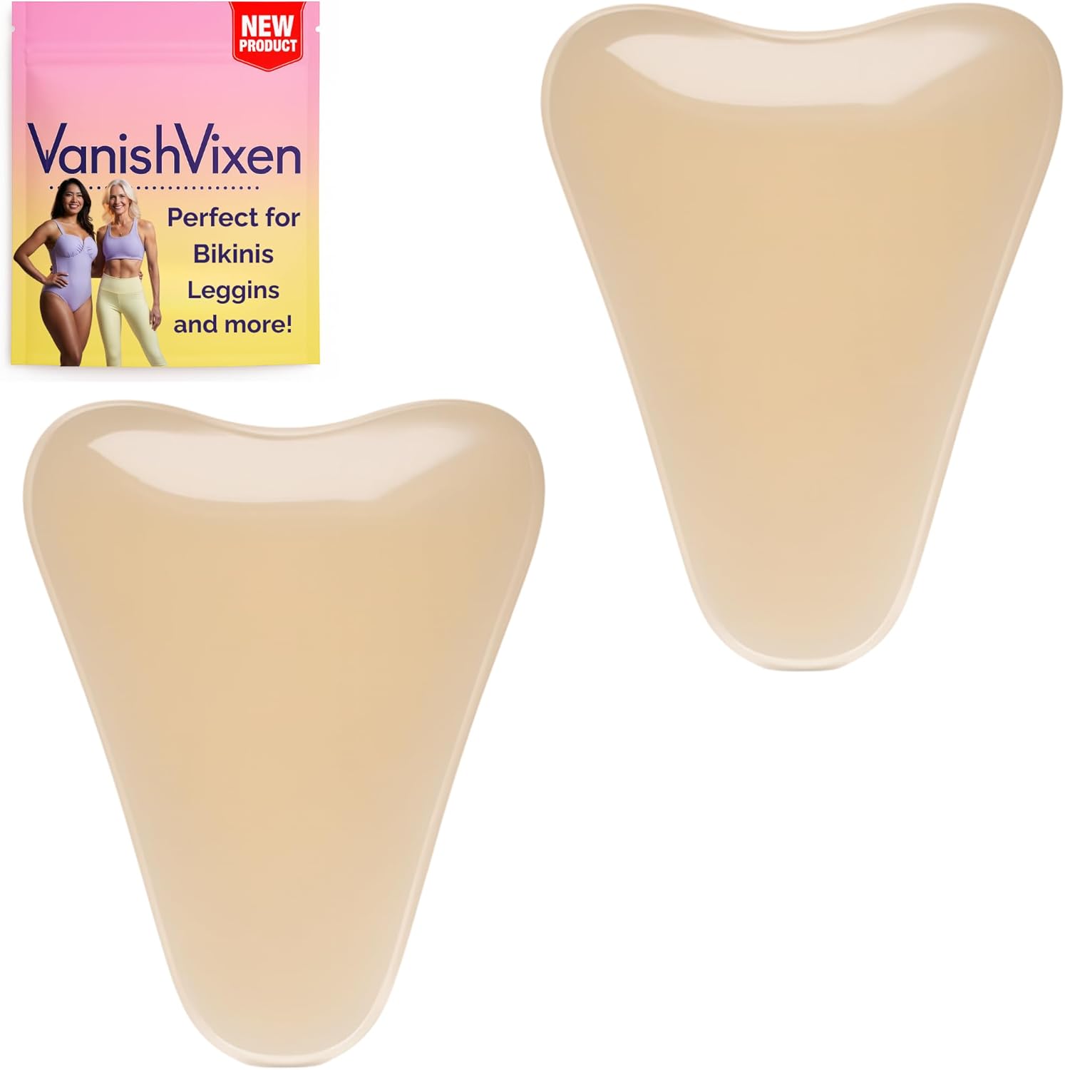 VanishVixen Petite Silicone Anti-Camel Concealer XS 2-Pack front packaging