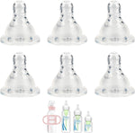 Dr. Brown's Level 2 narrow baby bottle silicone nipple front view of retail packaging.