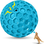 2 Pack Indestructible Squeaky Dog Balls for Aggressive Chewers, Interactive Dog Toys for Teething, Relieving Anxiety. Chew Toy for Large, Medium Breeds, Outdoor Rubber Balls. - Image 9
