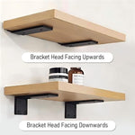 YMDparts wall mounted shelf bracket 8 pack set