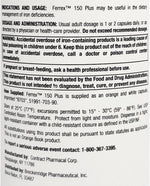 Ferrex 150 Polysaccharide Iron Complex 100 capsules container showcasing authentic USA imported packaging