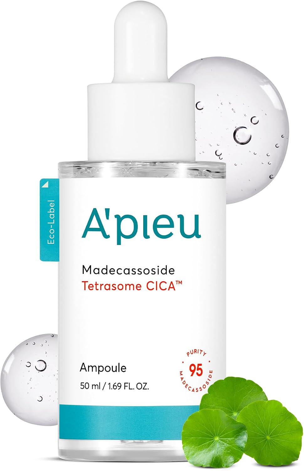 A'pieu Madecassoside Tetrasome Cica Serum Ampoule bottle packaging