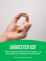 Authentic BulkSupplements Ulmus Rubra capsules bottle side view